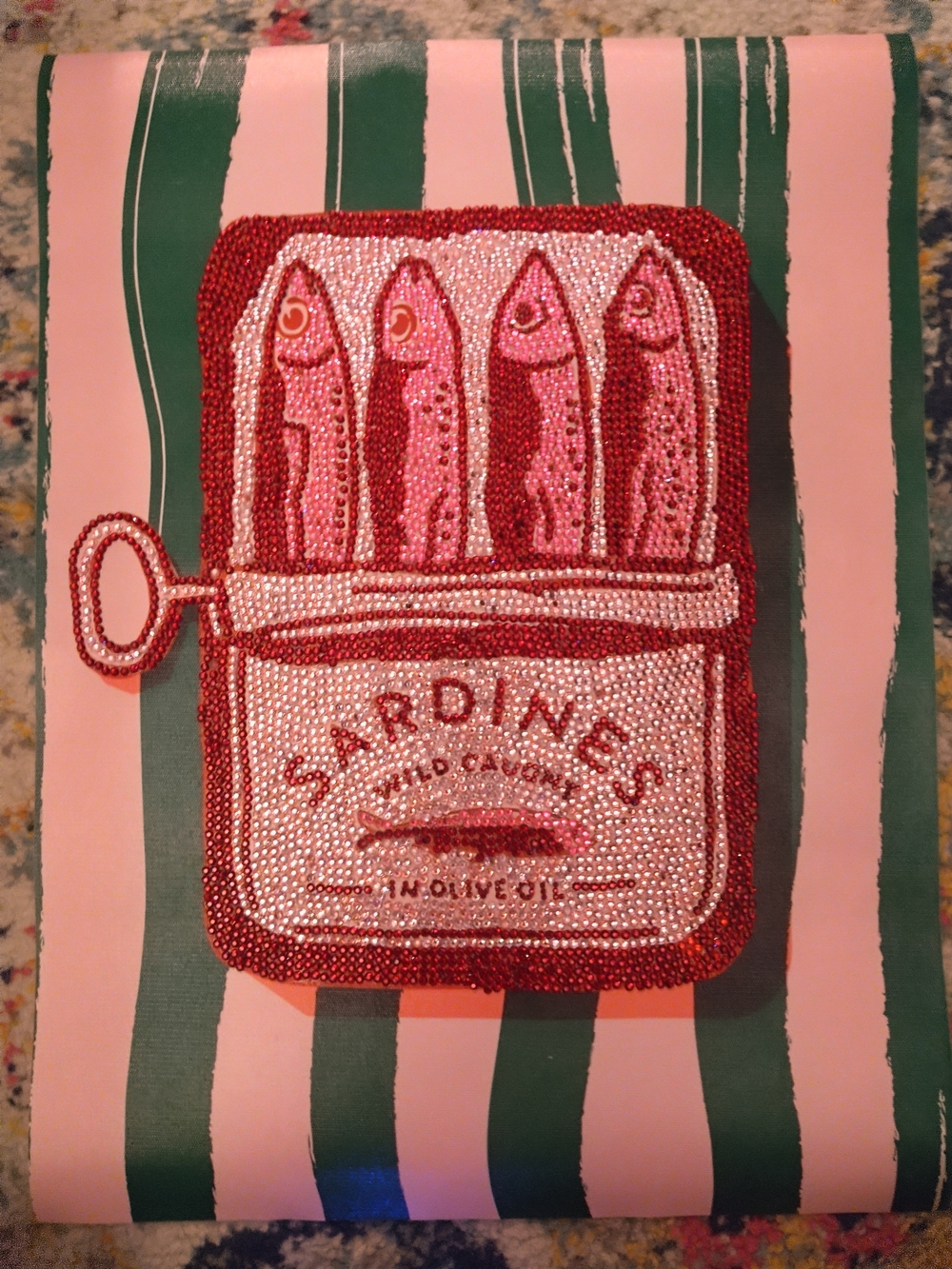 Blinged Out Sardines Loose Canvas
